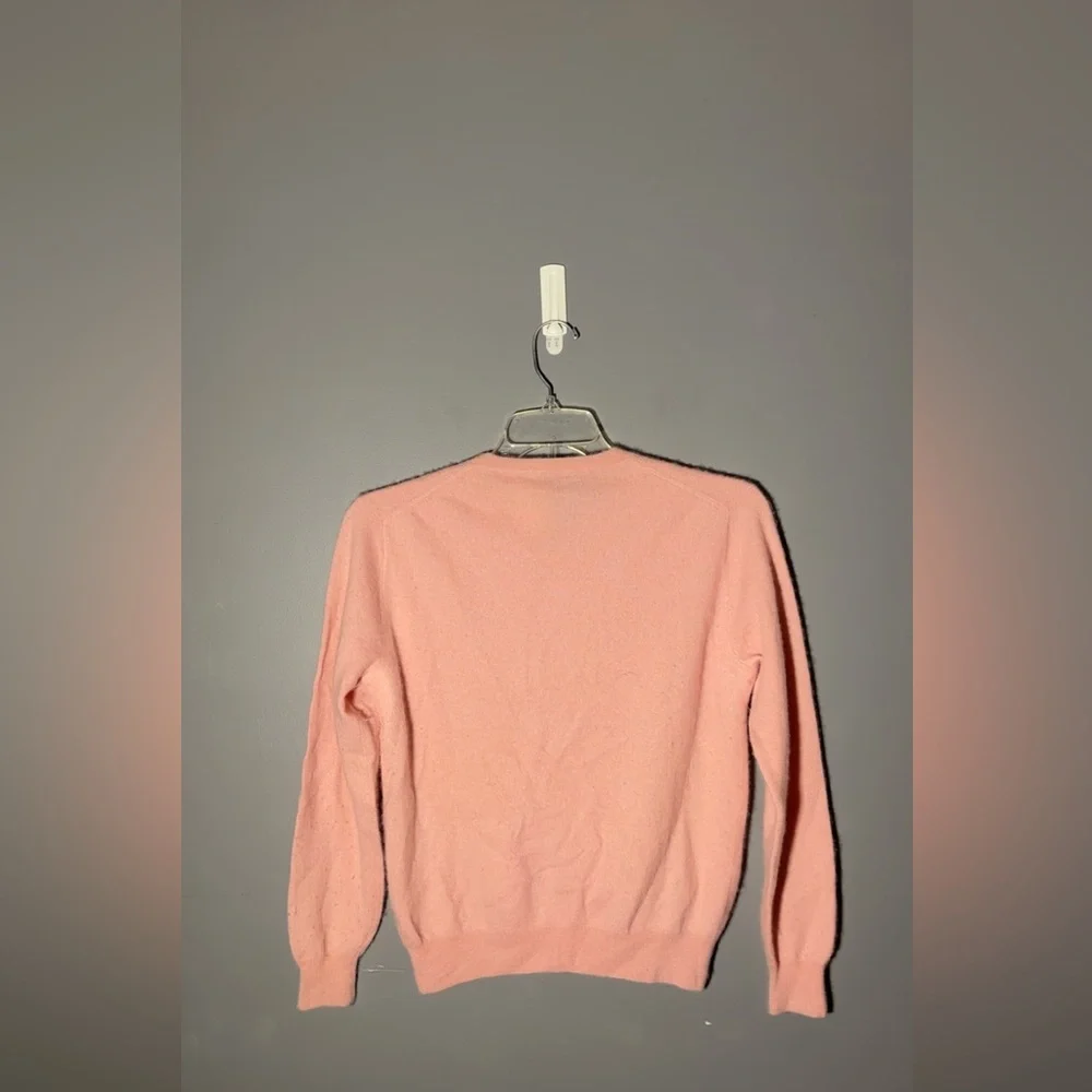 Vintage J.Crew Italian Cashmere V-Neck Sweater Size Small - Picture 2 of 4